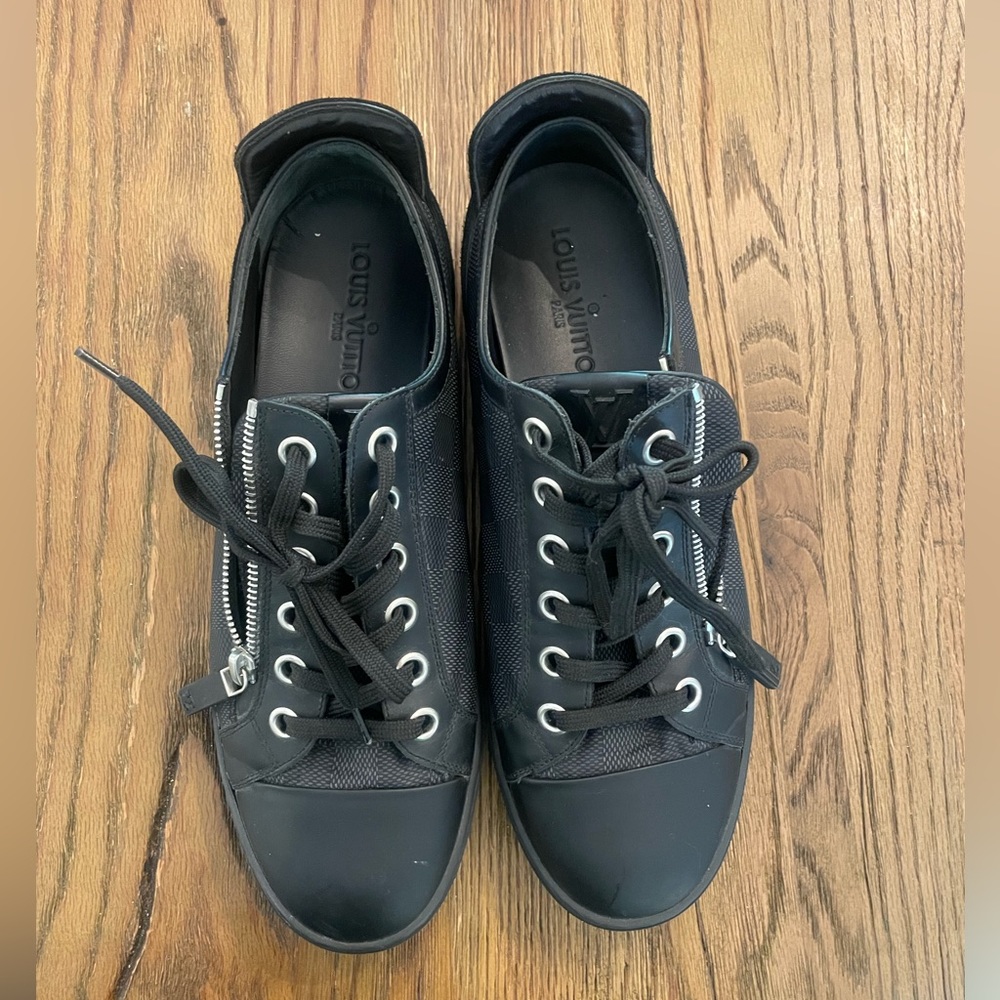 MEN LOUIS VUITTON black men trainers shoes